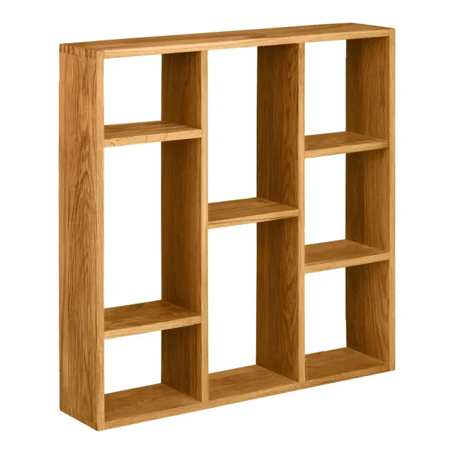 Étagère murale en chêne naturel – 70 x 70 x 15 cm/ Elsines