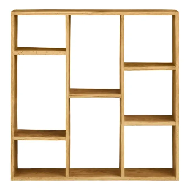 Étagère murale en chêne naturel – 70 x 70 x 15 cm/ Elsines
