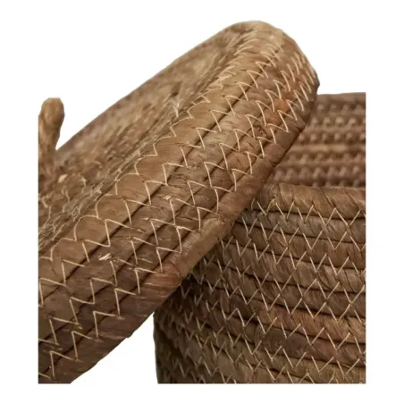 Set de 2 paniers en feuilles de bananier naturel/ Elsines