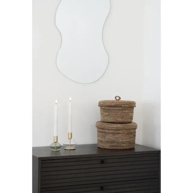 Set de 2 paniers en feuilles de bananier naturel/ Elsines