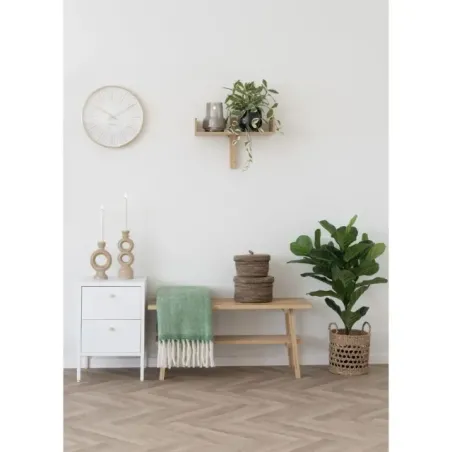 Set de 2 paniers en feuilles de bananier naturel/ Elsines