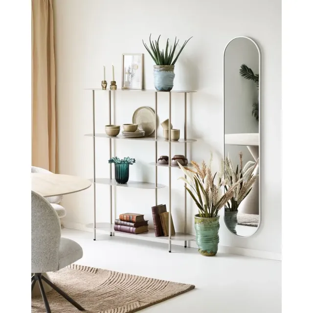 Vase décoratif en céramique verte – Design artisanal – Ø22 cm, hauteur 34,5 cm/ Elsines