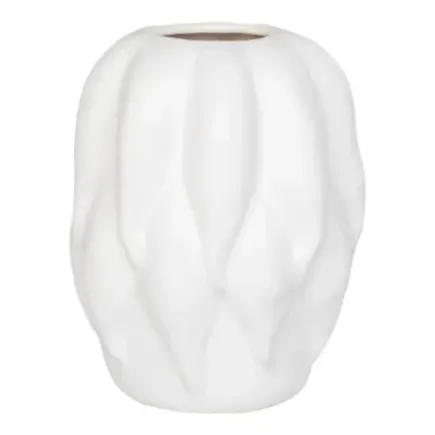 Vase en céramique beige – 19,5 x 19,5 x 26 cm/ Elsines