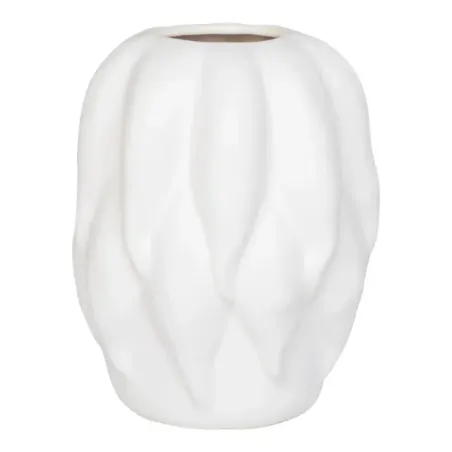 Vase en céramique beige – 19,5 x 19,5 x 26 cm/ Elsines
