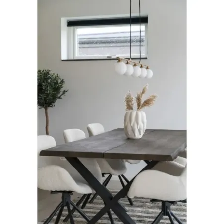 Vase en céramique beige – 19,5 x 19,5 x 26 cm/ Elsines