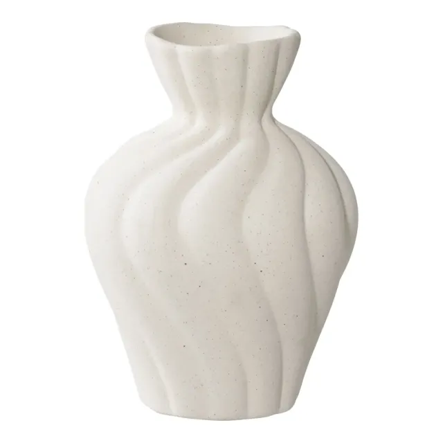 Set de 2 vases en céramique blanche/ Elsines