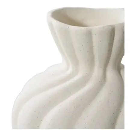 Set de 2 vases en céramique blanche/ Elsines