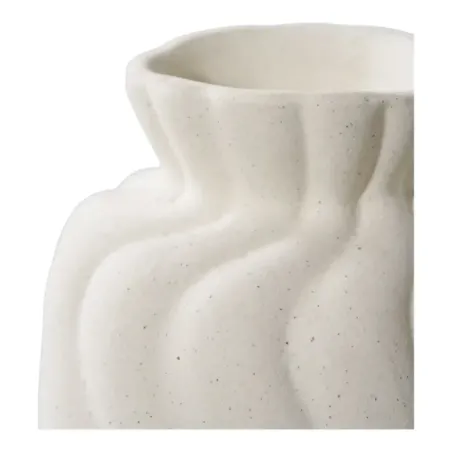 Set de 2 vases en céramique blanche/ Elsines