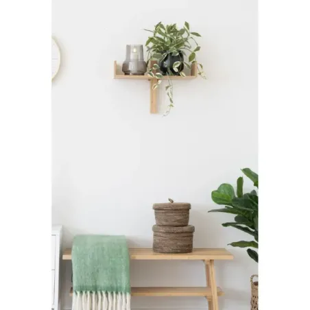 Vase décoratif en verre gris fumé Ø15 cm/ Elsines