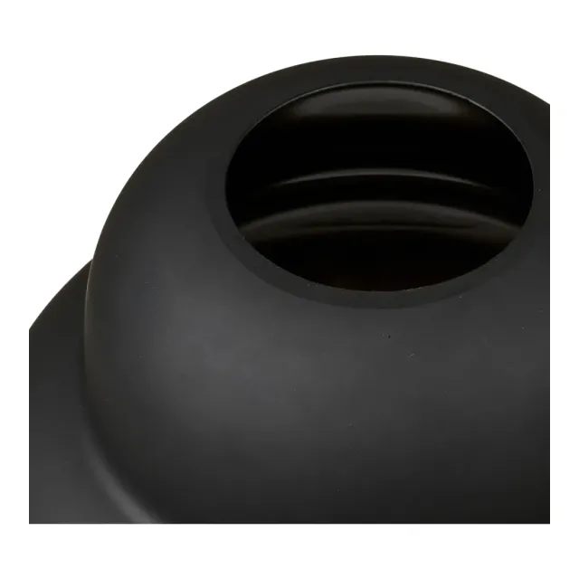 Vase en verre soufflé bouche noir – Ø21 x H20 cm/ Elsines