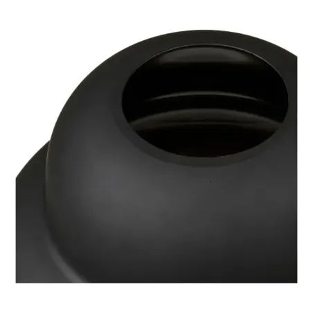 Vase en verre soufflé bouche noir – Ø21 x H20 cm/ Elsines