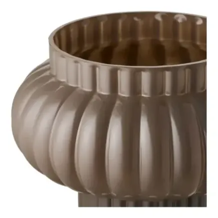 Vase en verre soufflé bouche marron Ø27 cm/ Elsines 2