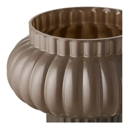 Vase en verre soufflé bouche marron Ø27 cm/ Elsines