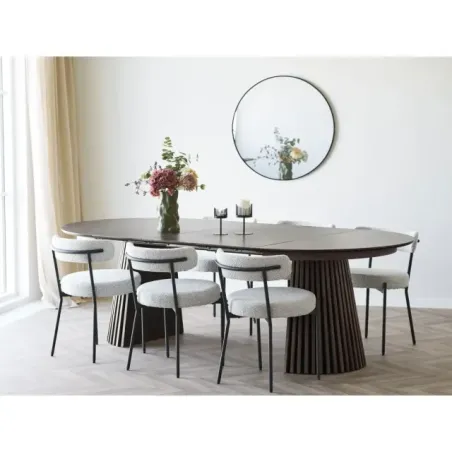 Vase en céramique verte Ø15 cm, hauteur 25,5 cm/ Elsines