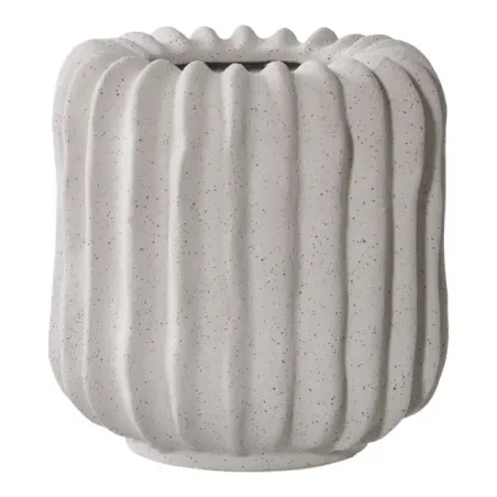 Cache-pot en céramique gris Ø15 cm/ Elsines