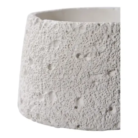 Lot de 2 porte-bougies en ciment gris/ Elsines