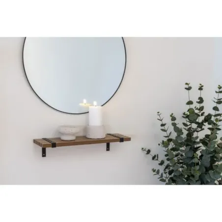 Lot de 2 porte-bougies en ciment gris/ Elsines