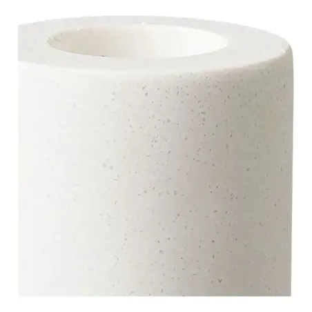 Lot de 2 porte-bougies en calcaire blanc/ Elsines