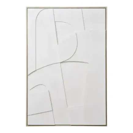 Tableau décoratif mural contemporain – Cadre blanc 60 × 90 cm/ Elsines