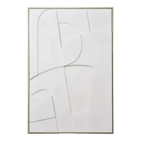 Tableau décoratif mural contemporain – Cadre blanc 60 × 90 cm/ Elsines