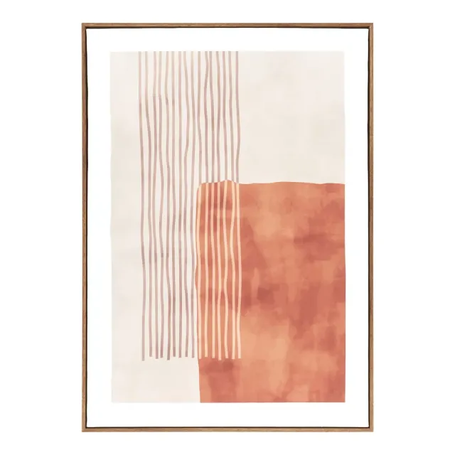 Tableau sur toile beige et marron 50 × 70 cm/ Elsines
