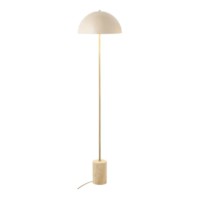 Lampadaire pied marbre beige 155 cm style contemporain/ Elsines