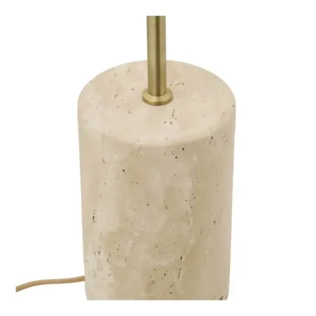 Lampadaire pied marbre beige 155 cm style contemporain/ Elsines