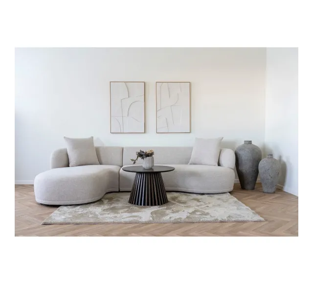 Pack ambiance salon contemporain – Canapé, table basse & déco coordonnée/ Elsines