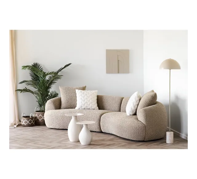 Pack ambiance salon contemporain – Canapé & décoration coordonnée/ Elsines