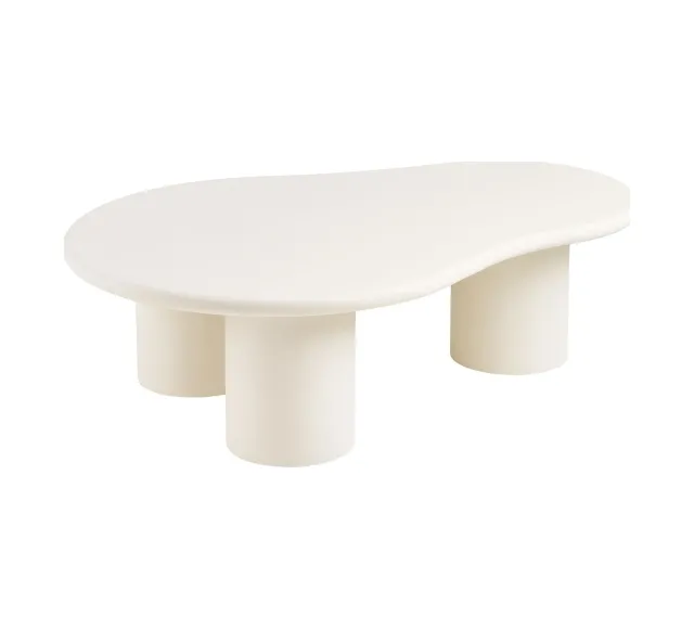 Pack ambiance salon contemporain – Canapé brun, table effet ciment & bougies déco/ Elsines