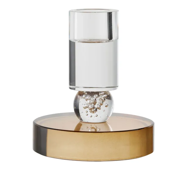 Pack ambiance salon contemporain – Canapé brun, table effet ciment & bougies déco/ Elsines