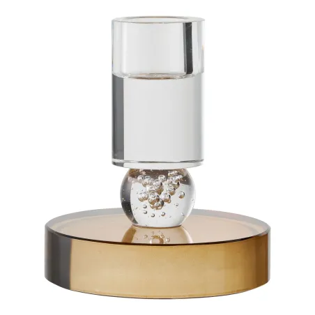 Pack ambiance salon contemporain – Canapé brun, table effet ciment & bougies déco/ Elsines