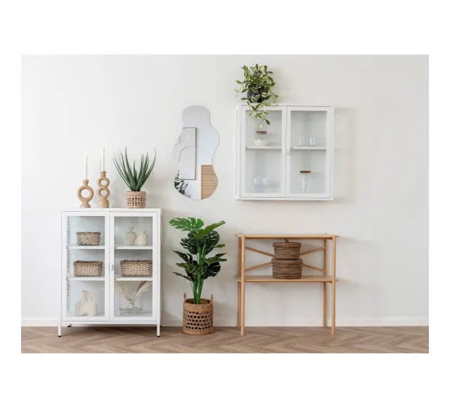 Ambiance complète – Console bambou & rangement naturel/ Elsines