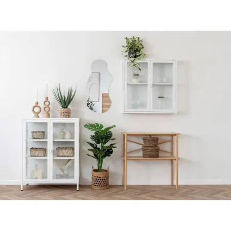 Ambiance complète – Console bambou & rangement naturel/ Elsines