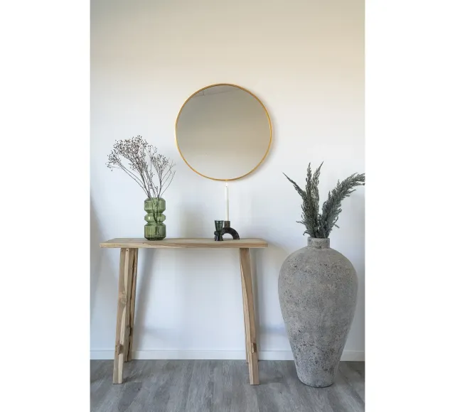 Ambiance complète en teck naturel aux touches chaleureuses/ Elsines