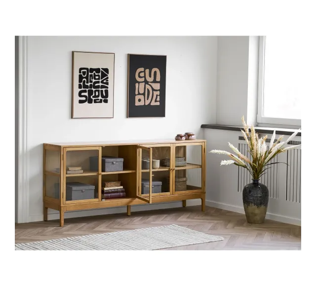 Ambiance complète en chêne naturel aux contrastes élégants/ Elsines