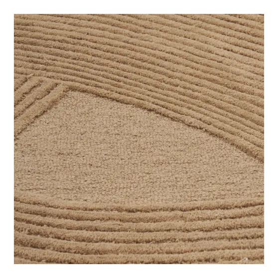 Tapis en Laine Marron 160x230 cm - Pune | Tufté à la Main | Elsines