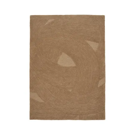 Tapis en Laine Marron 160x230 cm - Pune | Tufté à la Main | Elsines