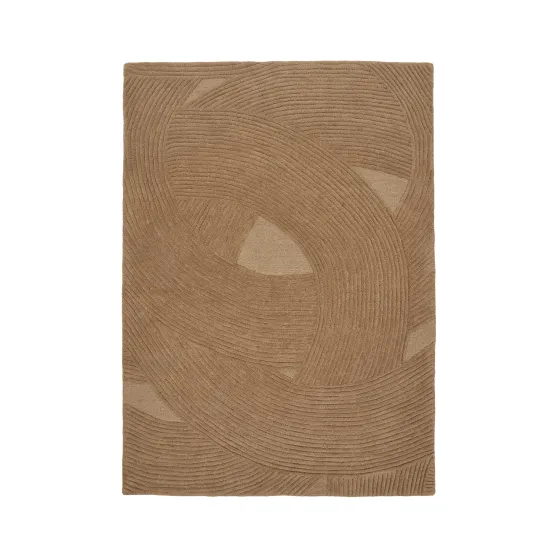 Tapis en Laine Marron 160x230 cm - Pune | Tufté à la Main | Elsines