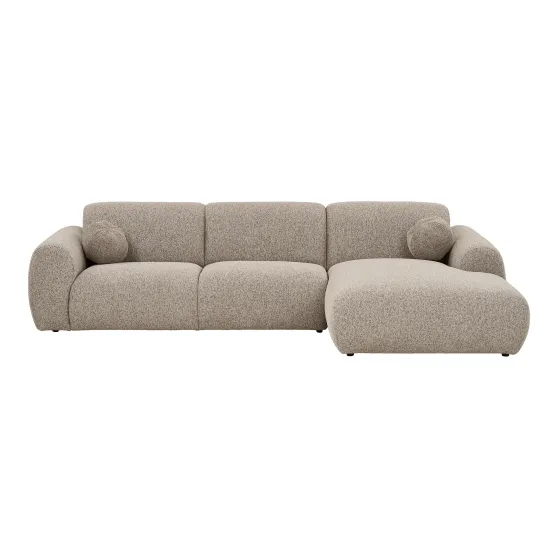 Canapé Lounge Clyde 300 cm - Méridienne Droite Gris Pierre| Elsines