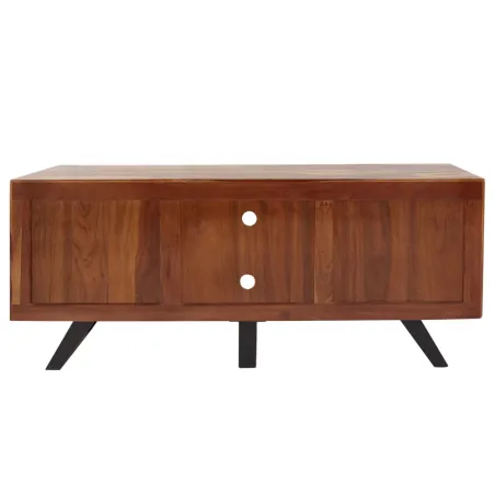 Meuble TV bois Sheesham massif 160 cm – meuble TV industriel palissandre| Elsines