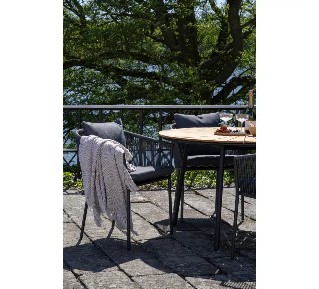 Salon de Jardin Cleveland Salerno – Table + 4 Chaises| Elsines