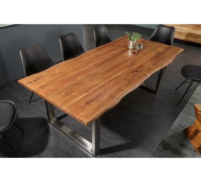 Table à manger Mammut 180cm acacia plateau 26mm