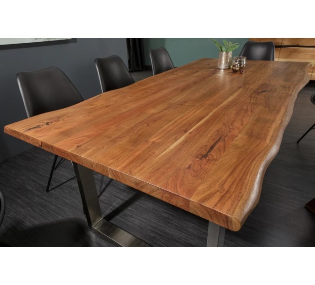 Table à manger Mammut 180cm acacia plateau 26mm