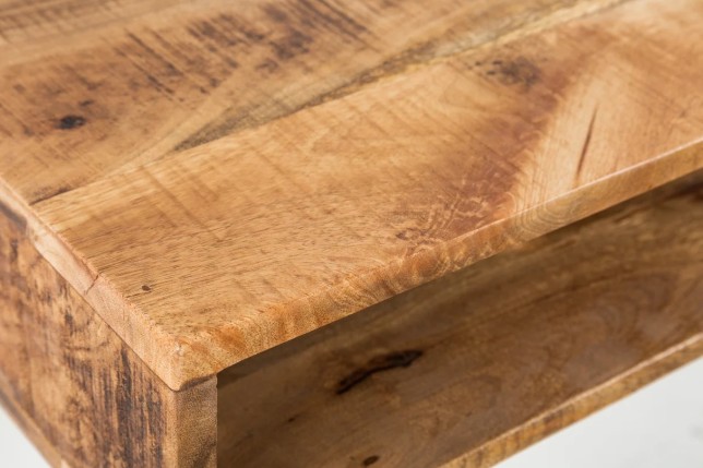 Bureau SCORPION en bois massif de manguier 100 cm | Elsines