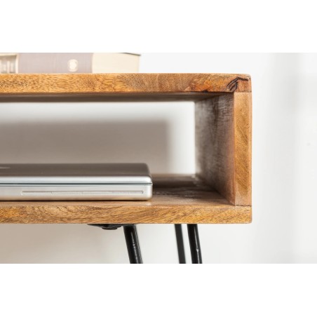 Bureau SCORPION en bois massif de manguier 100 cm | Elsines