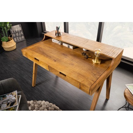 Bureau mousson en bois de manguier naturel – 120 cm 2