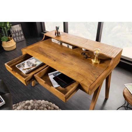 Bureau mousson en bois de manguier naturel – 120 cm