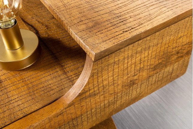 Bureau mousson en bois de manguier naturel 120 cm | Elsines