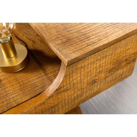 Bureau mousson en bois de manguier naturel 120 cm | Elsines